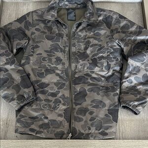 The North Face Kids Camouflage Raincoat - Gray and Black